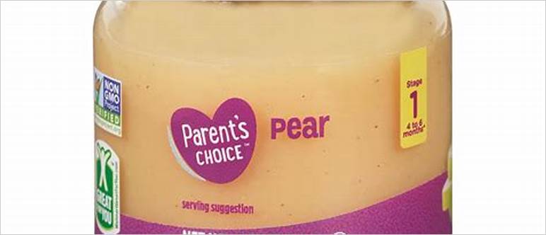 Parent s choice baby food